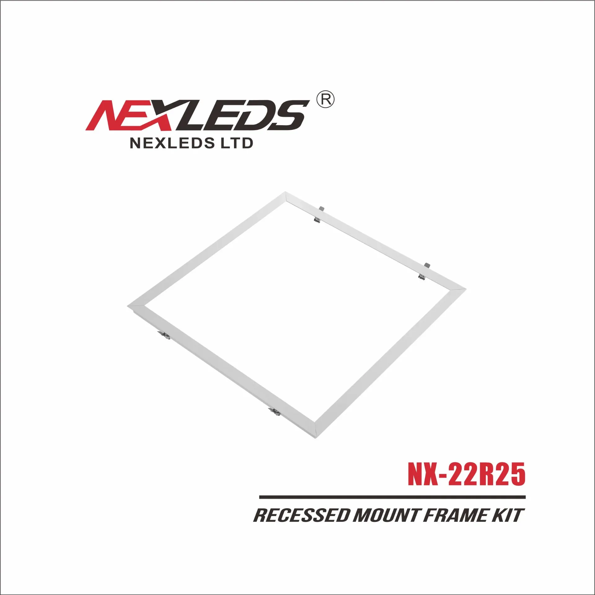 [NX-22R25] Nexleds Limited 2x2 Backlit Flat Panels Recessed Mounting Kit