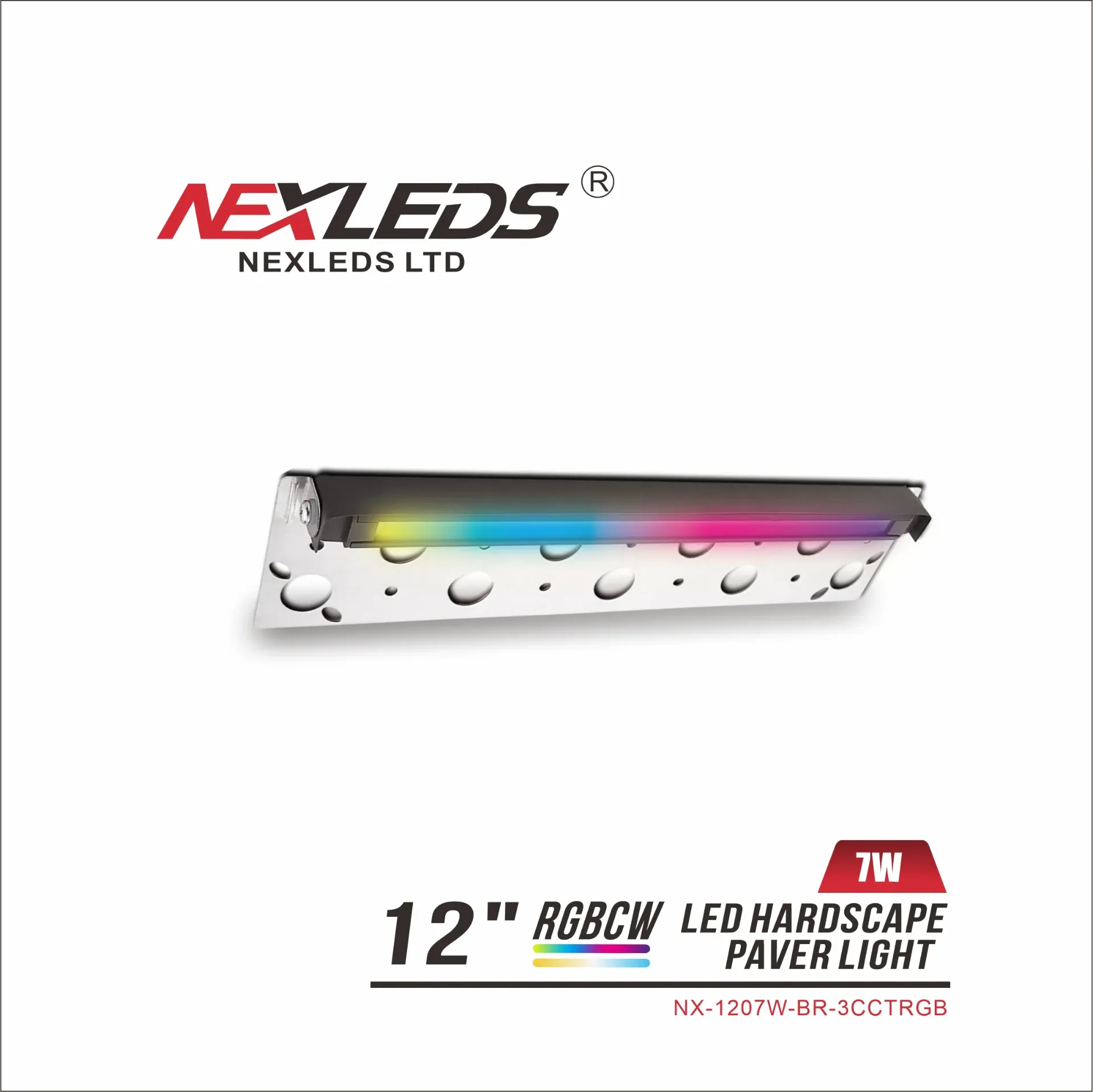 Nexleds  RGBCW  12 in LED Hardscape Paver Light