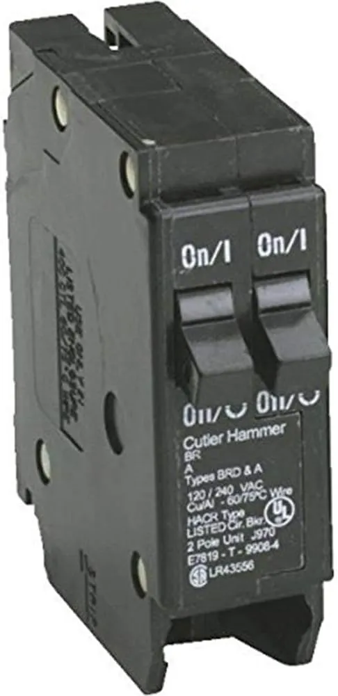 [DNPL2020] Eaton DNPL2020 2x20A Single Pole Standard Trip Circuit Breaker - Space Saver Tandem