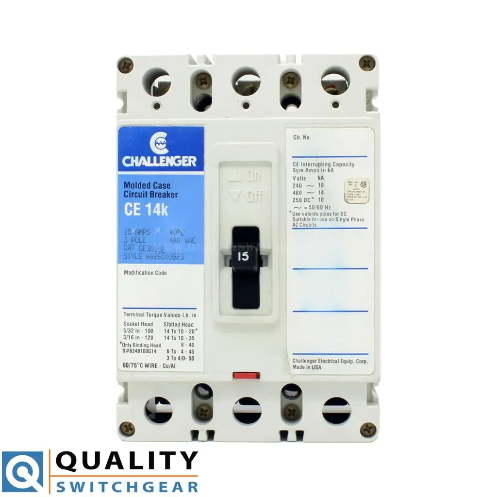 [CE3015L] Challenger CE3015L Circuit Breaker 3 Pole 15A 480 VAC