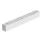 Votatec VO-ALW15FT2-347-3WAY-P-W-D-X 2 ft Architectural Linear Fixture, CCT & Watt Selectable, White