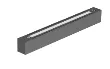 Votatec VO-ALW15FT2-347-3WAY-P-B-D-X 2 ft Architectural Linear Fixture, CCT & Watt Selectable, Black