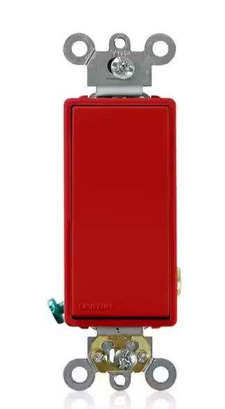 [5621-2R] Leviton Decora single pole switch - Red
