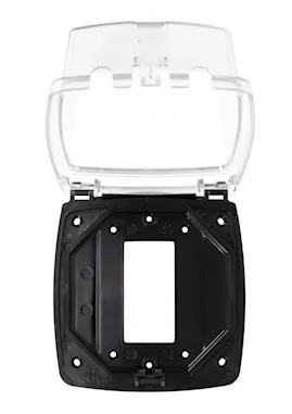 [WP1020C] INTERMATIC WP1020C Weatherproof Cover 2-Unit, Rectangular, Receptacle 2 Outlets Clear
