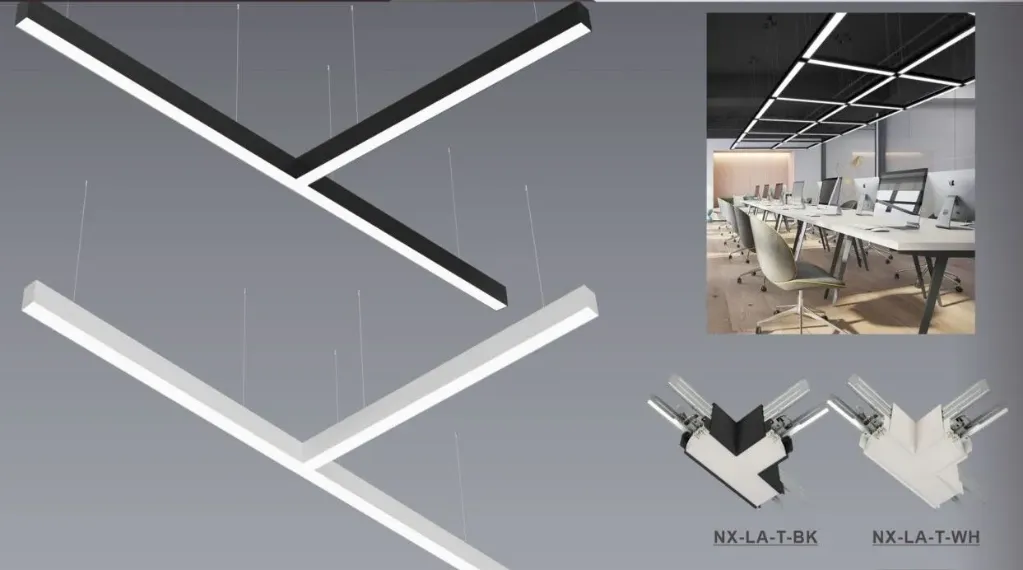 [NX-LA-T-BK] Nexleds Architectural "T" Shape Connector (Black)