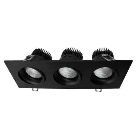 Votatec VO-SP3.5W12-120-D-5WAY-3H-BK  36W 3.5" 3 Heads Regressed Gimbal 5Way
