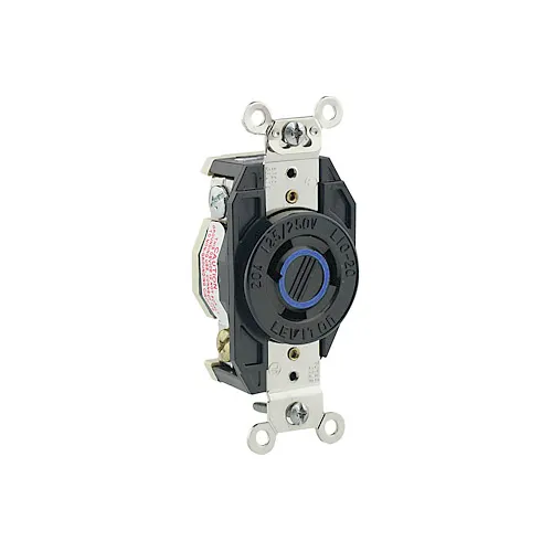 [2370] Leviton 20 Amp, 250 Volt, Flush Mount Locking Receptacle, Industrial Grade