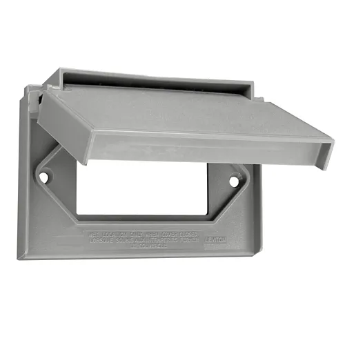 [4996-GY] Leviton Weatherproof Wall plate, 1-Gang 4996-GY