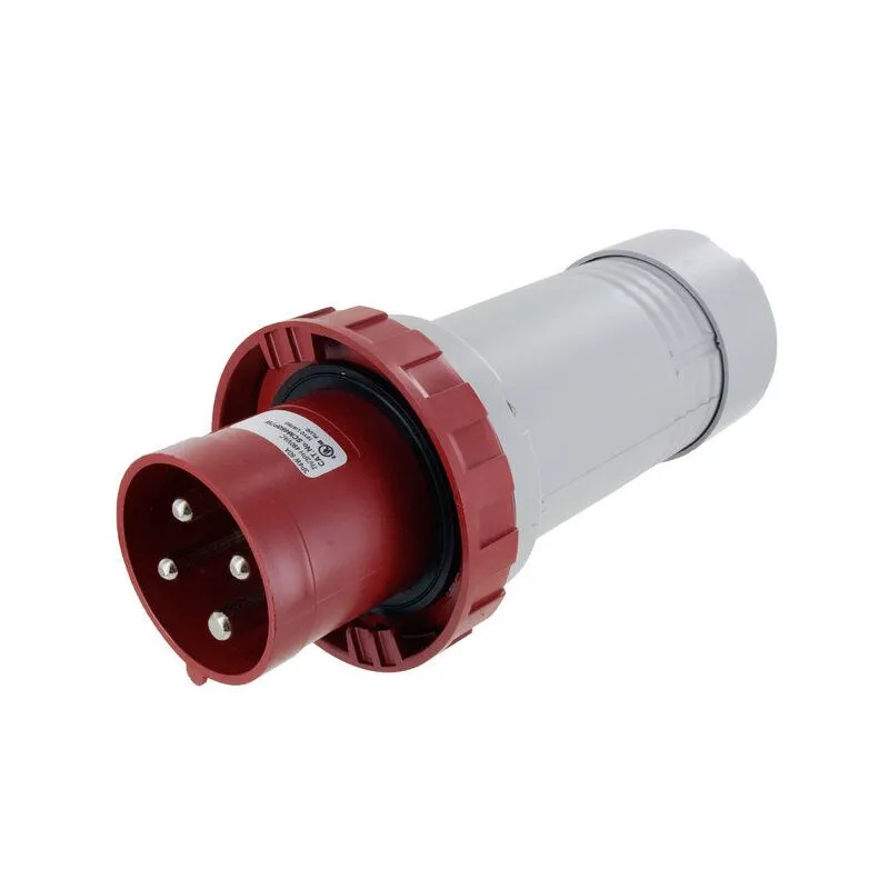 [SCM460P7W] Techspan® SCM460P7W Watertight Pin & Sleeve Plug, 480 V AC, 60 A, 3 Poles, 4 Wires