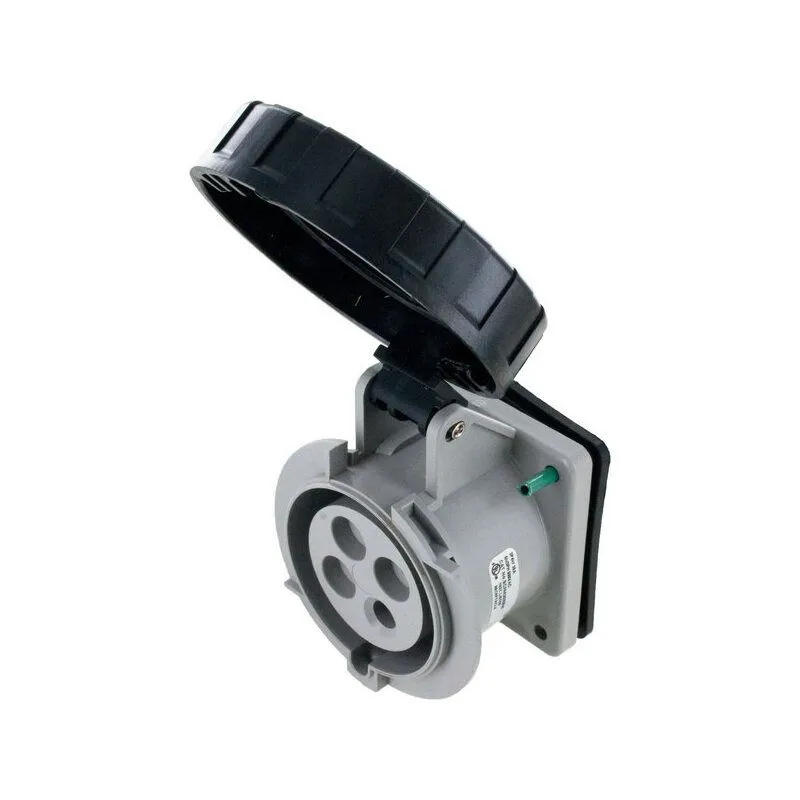 [SCM430R5W] Techspan® SCM430R5W EUREKA-HD Series 3-Phase Watertight Pin and Sleeve Receptacle, 600 V AC, 30 A, 3 Poles, 4 Wires