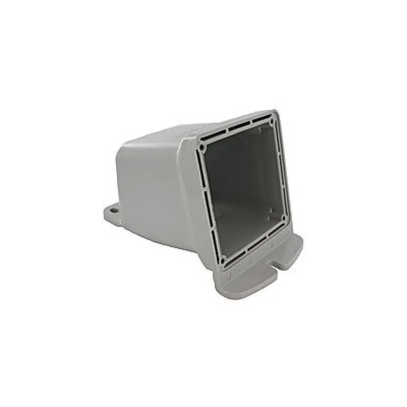 [SCMBB02] Techspan® SCMBB02 EUREKA-HD Back Box Enclosure With Grounding Plate, For Use With 60/63A Receptacles, 16/20/30/32/60/63 A Inlets, 1-1/4 in Hub, 75 cu-in Capacity