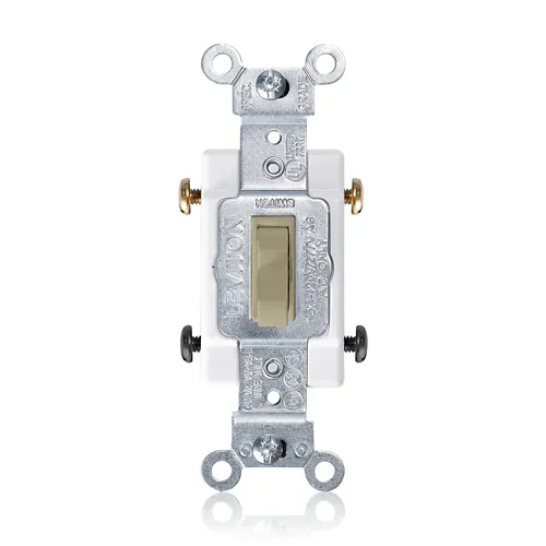 [1104-CI] Leviton 15 Amp Toggle Switch, 4-Way, Canadian, Commercial Grade 1104-CI