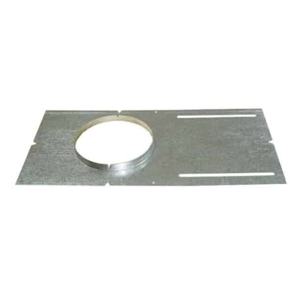 Votatec Galvanized plate with LIP ,for 4" recessed LED , With Ruler 13-3/16" x 6.5"
