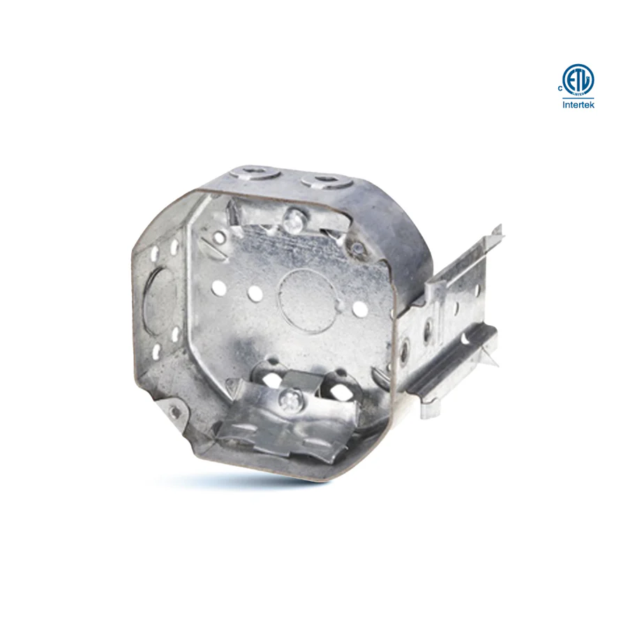 4" Octagonal Metal Box with Side Bracket |54151-LB