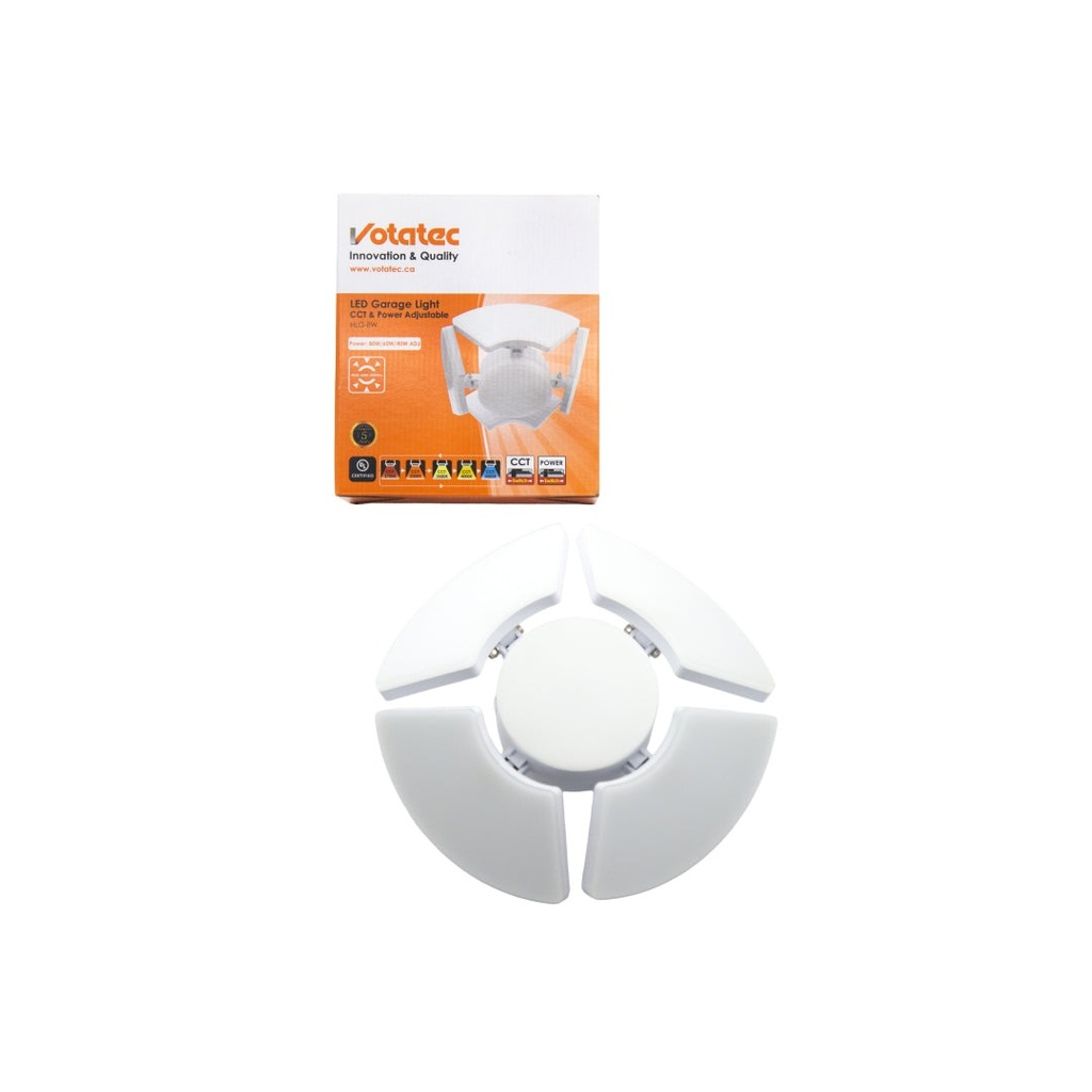 Votatec HLG-8W LED Garage Light – CCT & Power Adjustable