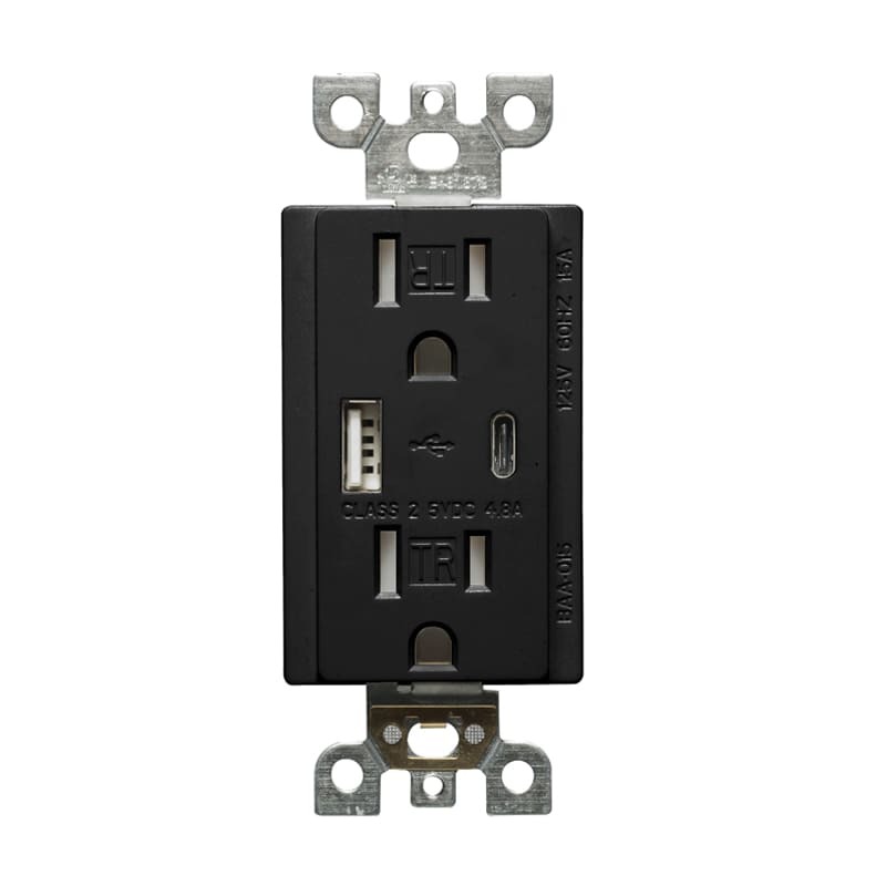 [BAA-015 /WH] Votatec BAA-015 /WH USB Charger & Duplex Receptacle (TR) TYPE A+C – 15A