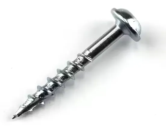 [SDPG2A020Z] #8 x 1-1/4 in. Internal Square Drive Round Head Zinc Coarse Pocket-Hole Screw (100-Pack)