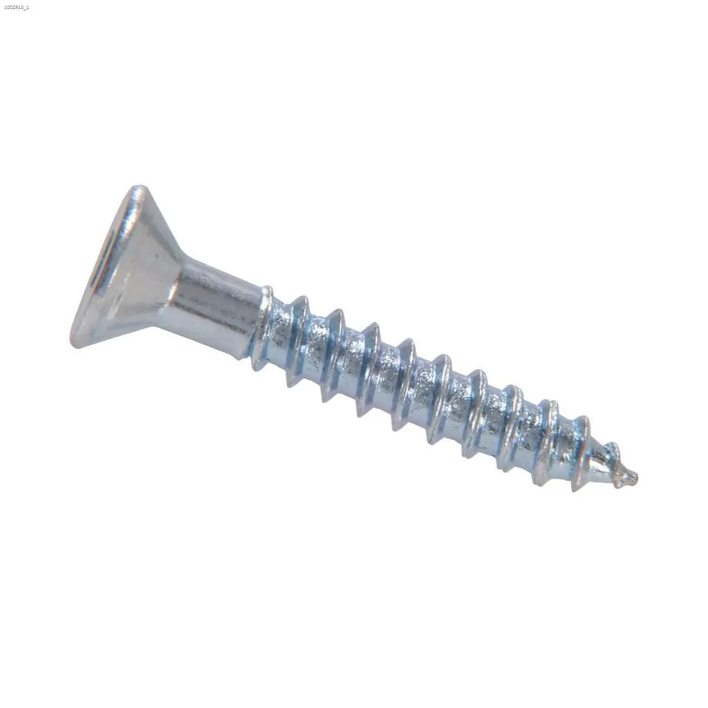 [SDFI2T024Z] #10 x 1-1/2" Zinc Flat Head Wood Screw-100/Pack
