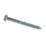 [SDFI2T020Z] #10 X 1 1/4 Flat Head Square Drive Wood screw Zinc plated 100pcs