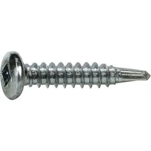 [DDTI012P2TEK3Z] #10-16 x 3/4" Square Pan Head Zinc Finish #3 Point Steel Self-Drilling Screw
