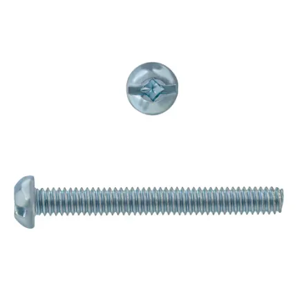 [MDCRCG024Z] #8-32 x 1-1/2-inch Round Head Square Drive Machine Screw - Zinc Plated 100pcs
