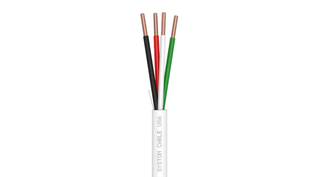 [5202C-PB-WH-1000] Syston 22/4 Security Control Cable, CL3R/CMR, White, 1000 ft