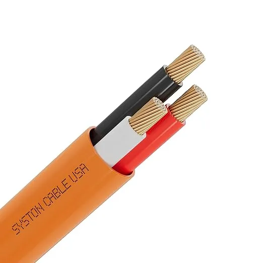 [5613C-PB-OR-1000] Syston 18/3 Security Alarm Cable, CMP/CL3P, White, 1000 ft (Tangerine)