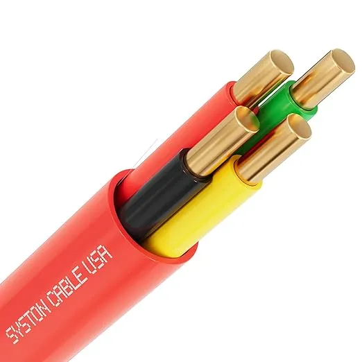[5703C-PB-OR-1000] Syston 18/4 Security Control Cable, CMP/CL3P, White, 1000 ft (Tangerine)