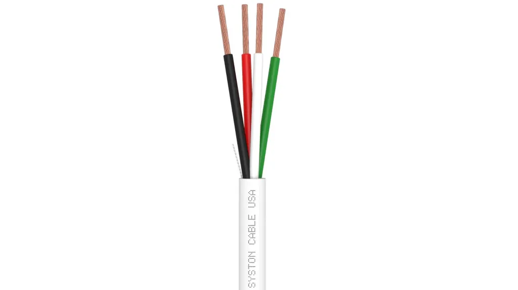[5833C-SP-WH-1000] Syston 14/4 Security Control Cable, CMP/CL3P, White, 1000 ft