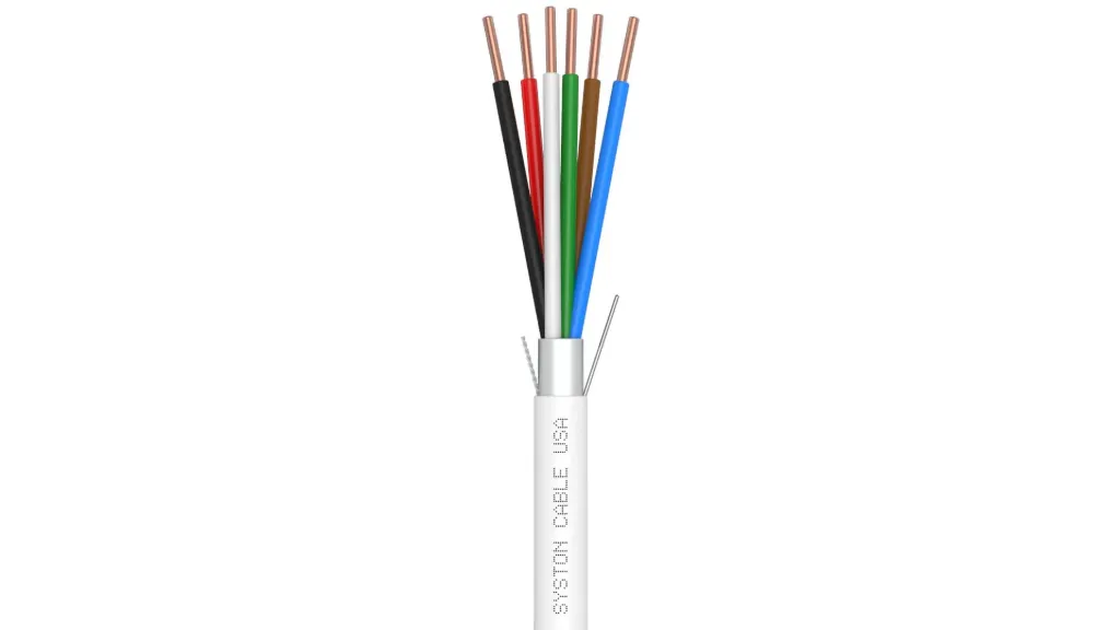 [5517C-PB-GY-1000] Syston 22/6 Shielded Security Control Cable, CL3R/CMR, Gray, 1000 ft