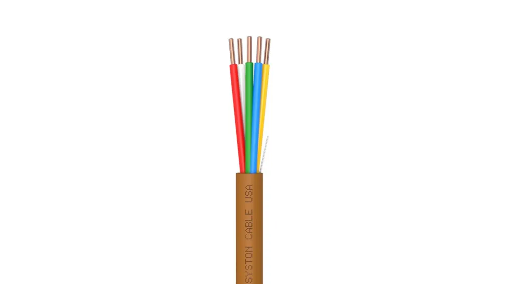 [7337C-SP-BN-250] Syston 18/5 Thermostat Wire, CL3R/CMR, Brown, 250 ft