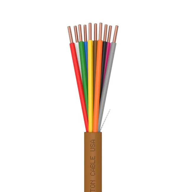 [7547C-SP-BN-250] Syston 18/10 Thermostat Wire, CL3R/CMR, Brown, 250 ft