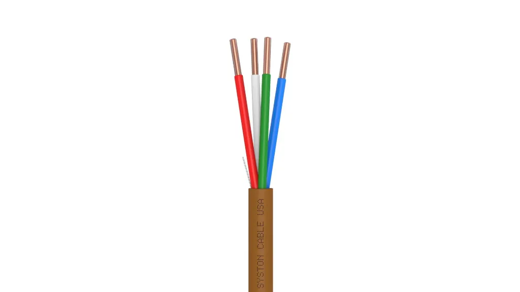 [7232A-SP-BN-250] Syston 18/4 Thermostat Wire, CL3R/CMR, Brown, 250 ft