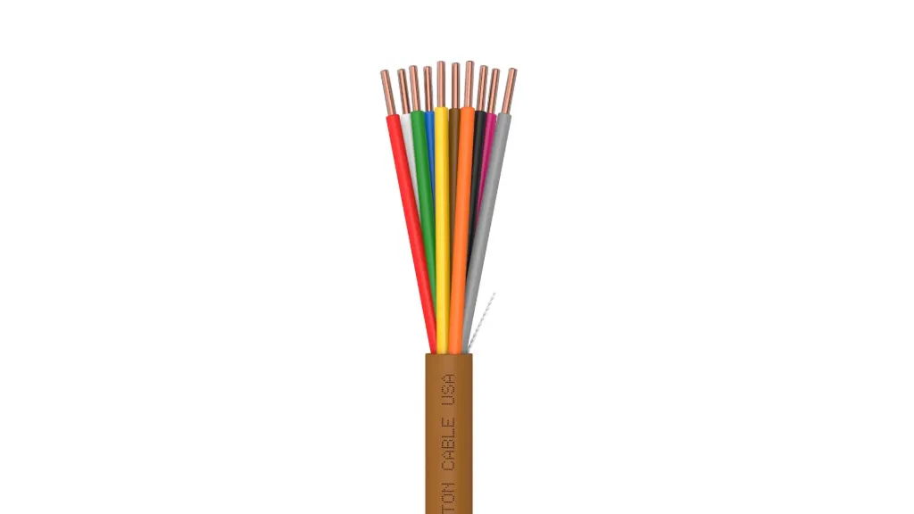 [7547A-SP-BN-250] Syston 18/10 Thermostat Wire, CL3R/CMR, Brown, 250 ft