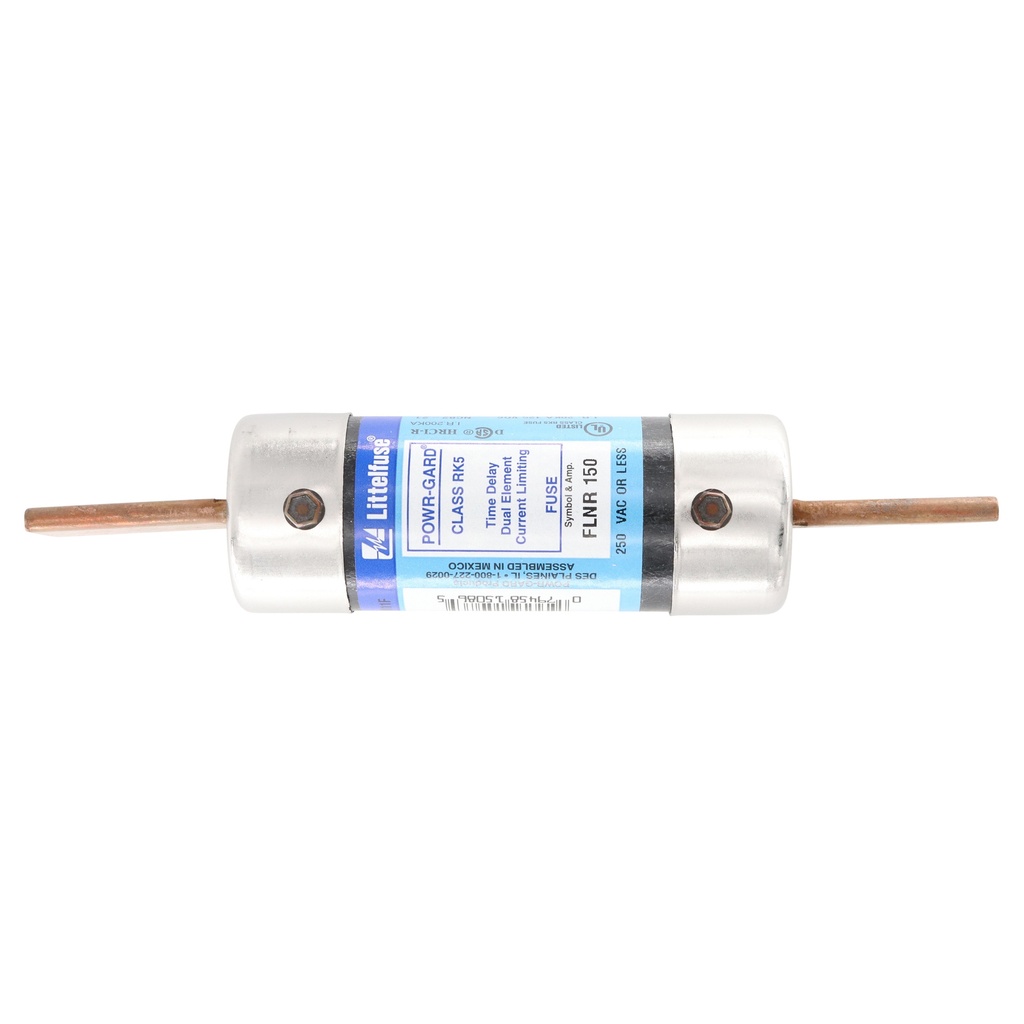 [FLNR150] Littelfuse FLNR150 UL Class Fuse, RK5 Class, Time-Delay, 150A, 250V AC, Non-Indicating
