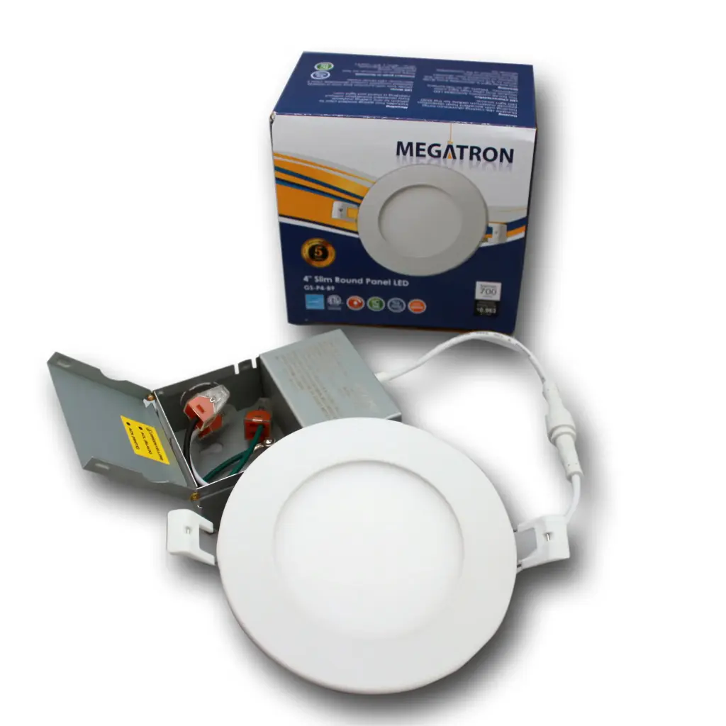[MG-RP4W9-120-5WAY-D-WET/WBK] Megatron 4" Slim LED Panel Ceiling Light Round Potlight MG-RP4W9-120-5WAY-D-WET (Black)