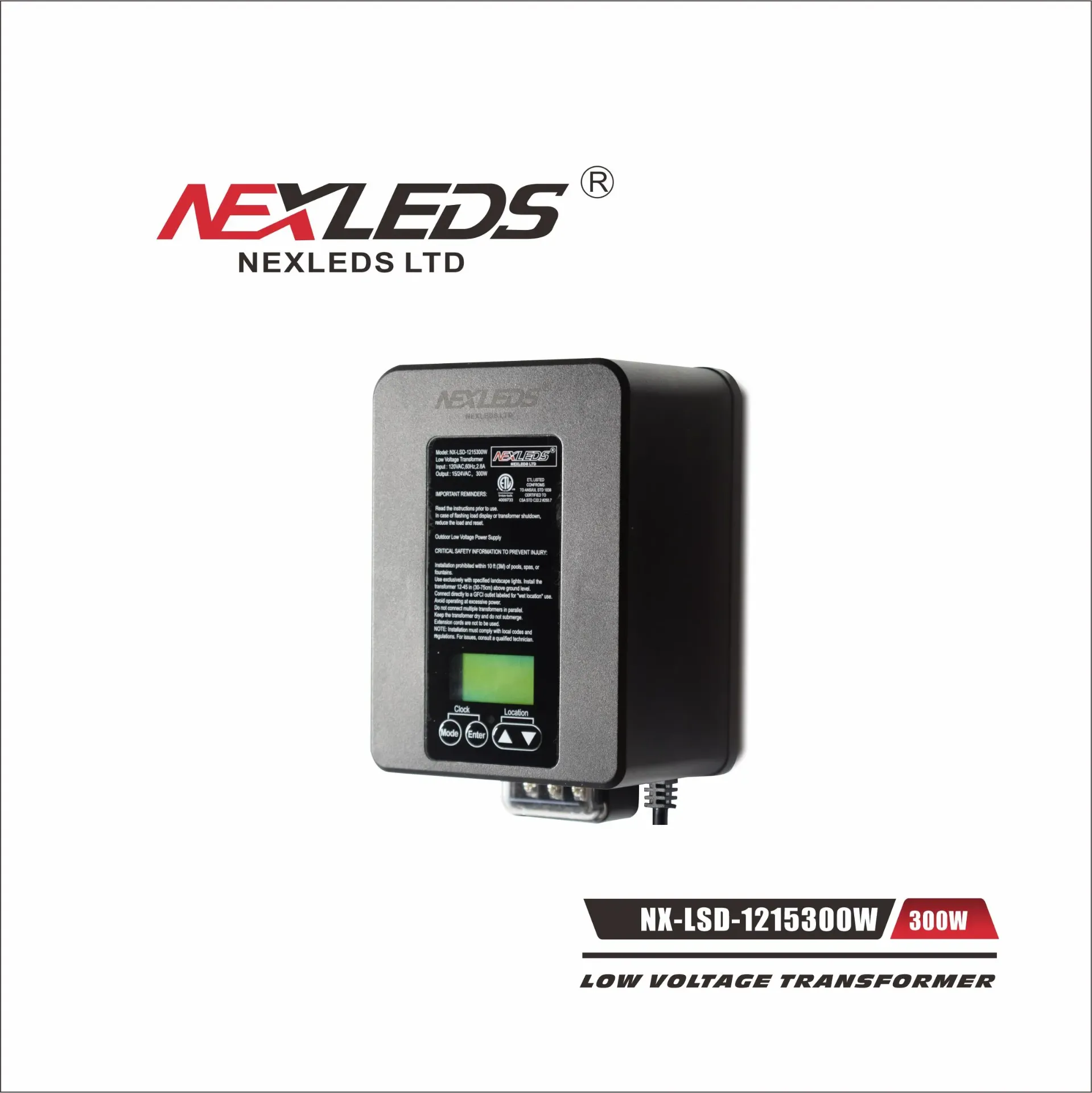 [NX-1215300W] Nexleds 300W Landscape Driver