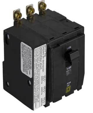 [QOB3501021] Square D QOB3501021 Miniature Circuit Breaker w/ Shunt Trip 120V, QO Series, 50A, 3 Pole, 120/240V AC, 10kA at 120/240V AC