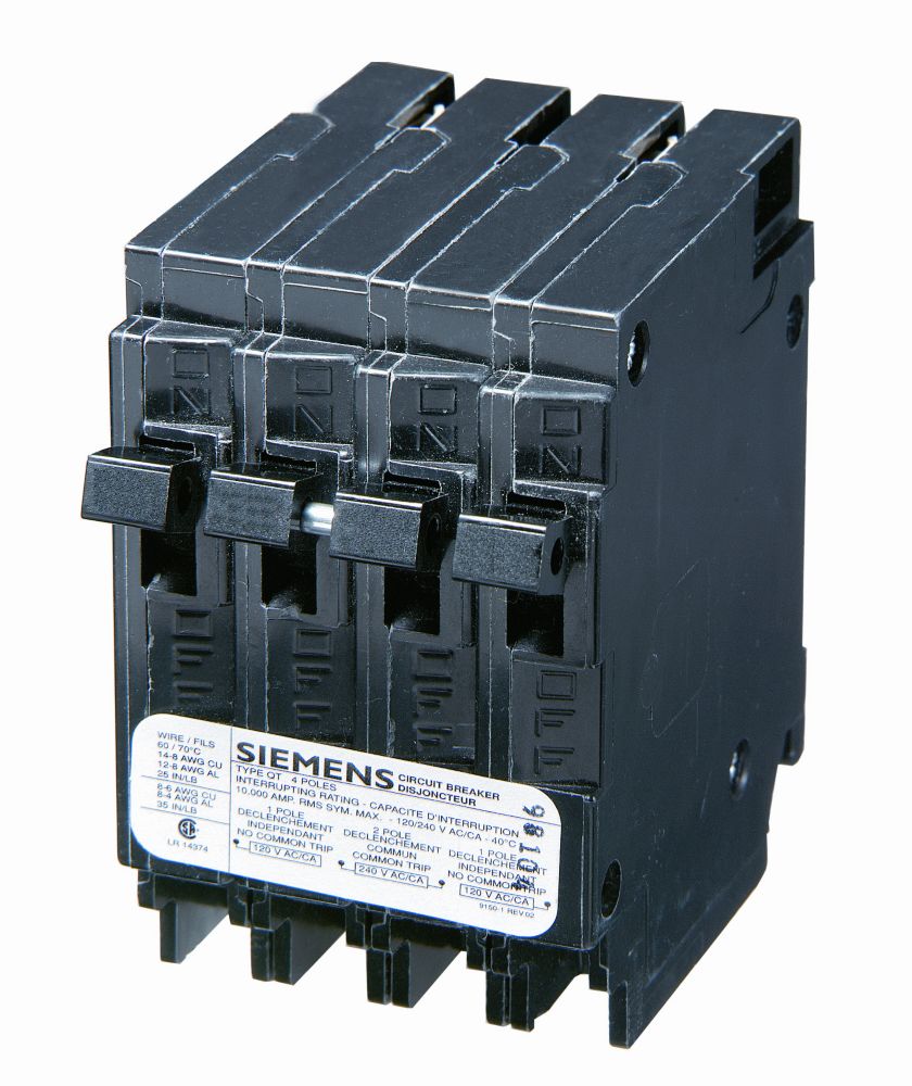 [Q21515CTNC] Siemens Q21515CTNC Circuit Breaker, 120/240V AC, 2x15A Single Pole 1x15A 2 Pole