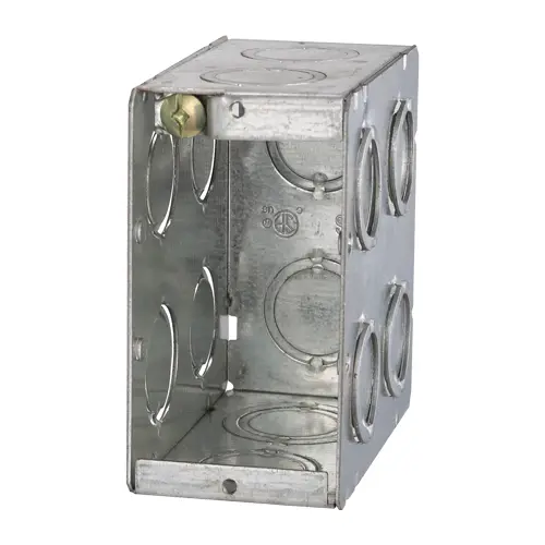 [MBD-1K] One Gang Masonry Box That Is 3-1/2" Deep 21CU.IN. With Concentric knockouts | MBD-1K