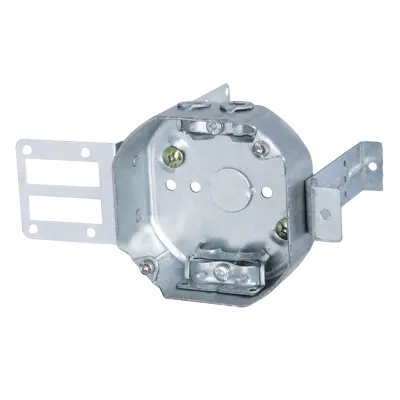 [54151-LSSAX] Steel Octagonal Metal Box with Side Bracket and Clamps | 54151-LSSAX