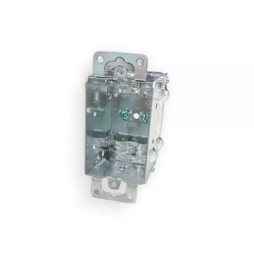 [1104-L] Single Gangable Device Box with Flush Ear | 1104-L