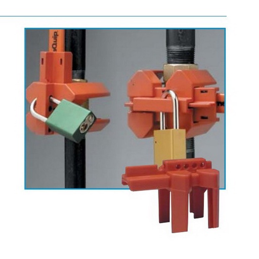 [44-846] Ball Valve Lockout, 1/2" to 1-1/4", Polypropylene