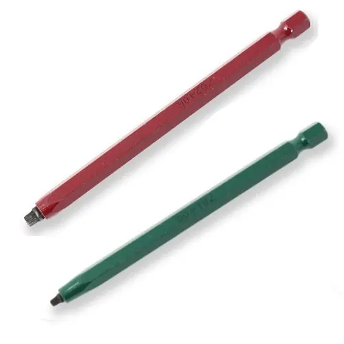 [70402] 2 pcs Driver Bit Kit: Green 6" & Red 6"