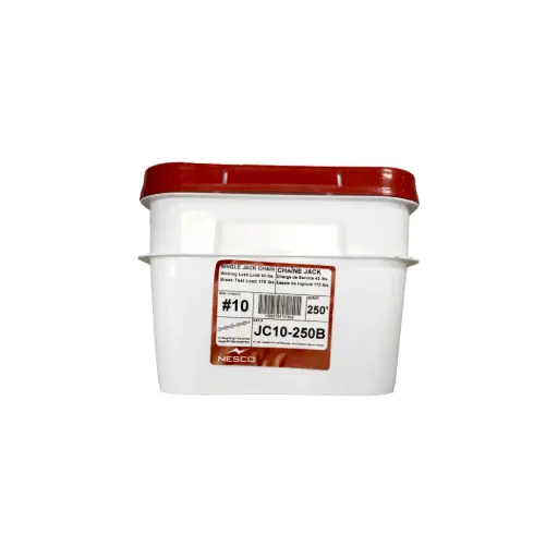 [JC10-250B] Jack Chain Steel Zinc Plated T10 250' Bucket