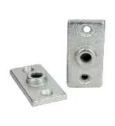 [CF-3/8] CF-3/8 Ceiling Flange, 3/8 in Dia, Steel, Plain
