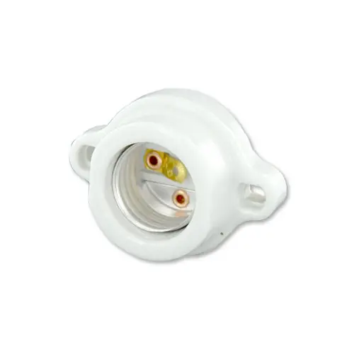 [9878] Leviton 9878 Incandescent Lampholder, Keyless, Porcelain, Medium Base, 660W, 600V, White