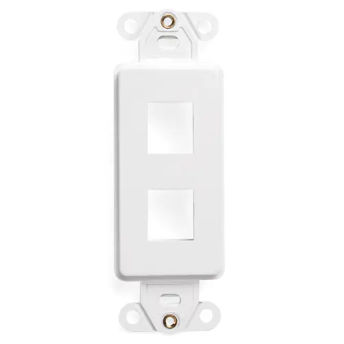 [41642-W] Leviton QUICKPORT™ Decora Insert, 2-Port, White 41642-W