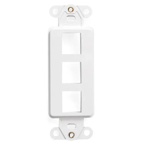 [41643-W] QUICKPORT™ Decora Insert, 3-Port, White 41643-W