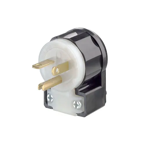 [5466-CA] Leviton 20 Amp, 250 Volt, Straight Blade Plug, Industrial Grade 5466-CA